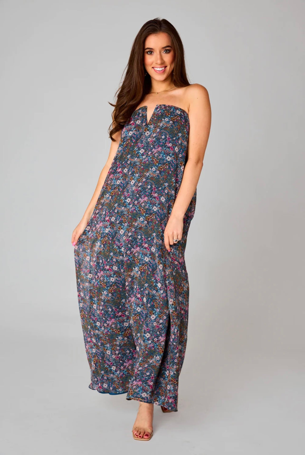 Luca Strapless Maxi Dress