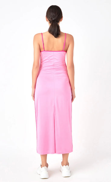 Contrast Binding Maxi Dress