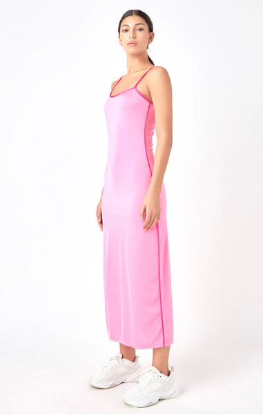 Contrast Binding Maxi Dress