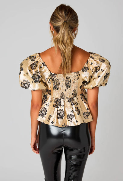 Blakely Peplum Short Sleeve Top