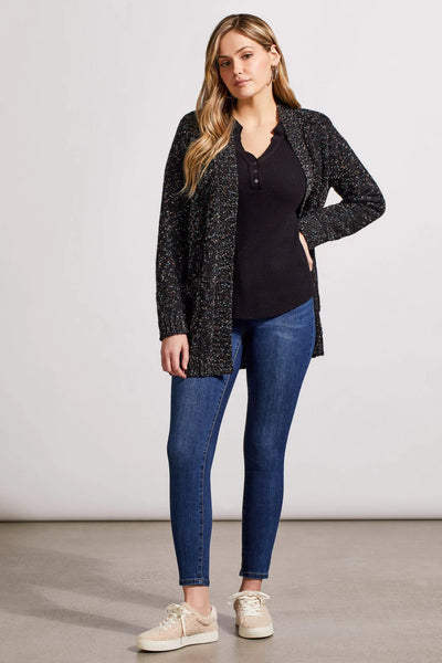 Soft Washed Waffle Henley Top with Buttons