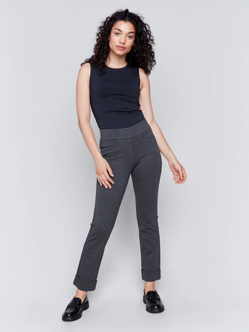 Cuffed Ponte Pants