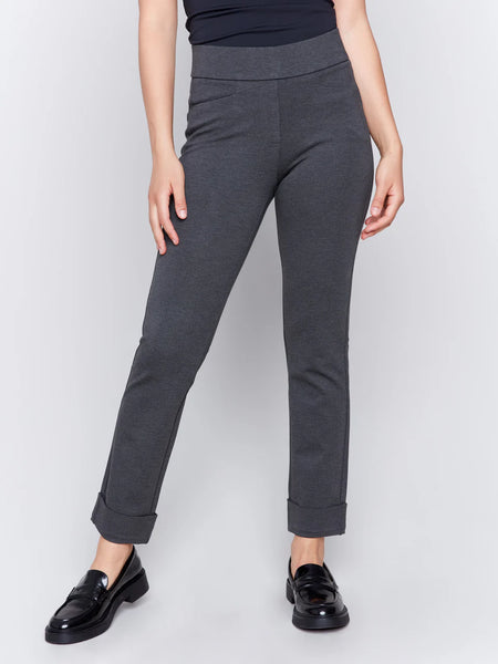 Cuffed Ponte Pants