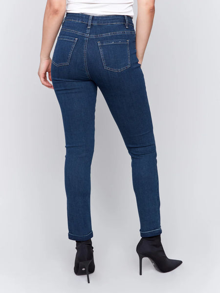 Cuffed Hem Jeans