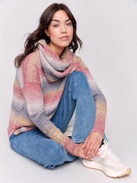 Sweater with Removable Scarf