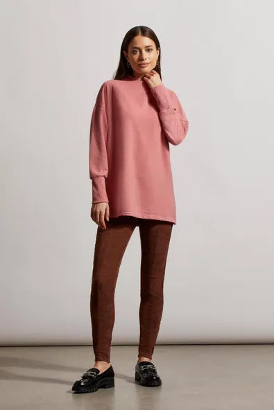 Brushed Velvet Ottoman Tunic