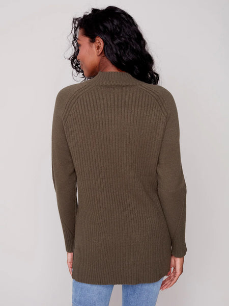 Mock Neck Tunic Sweater