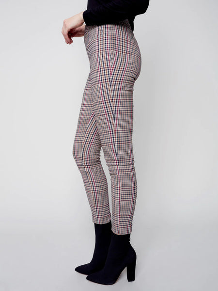 Plaid Pull-On Pants