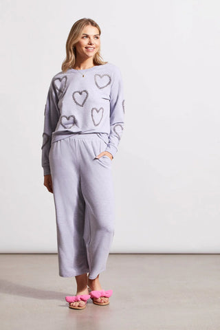 French Terry Sweatshirt and Gaucho Joggers Set