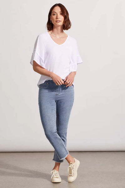 Audrey Pull-On Straight Crop Pant