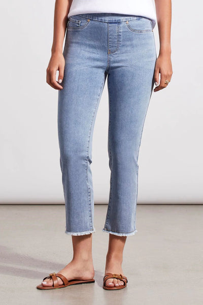 Audrey Pull-On Straight Crop Pant