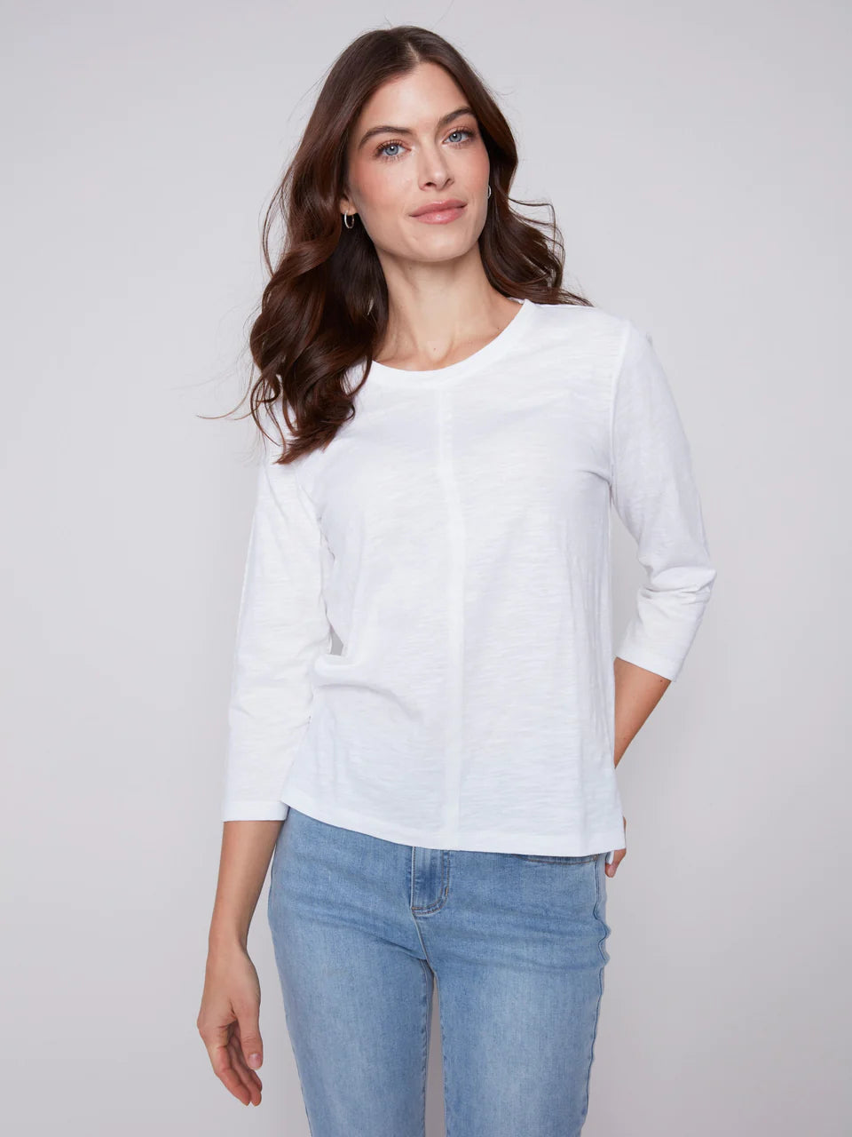 Organic Cotton Slub Knit Top