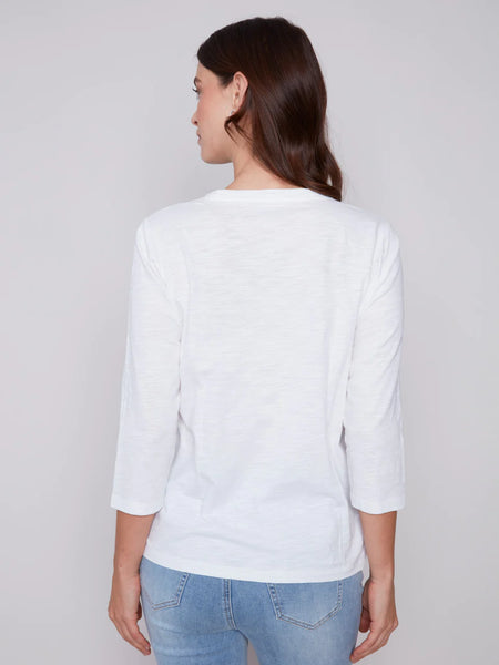 Organic Cotton Slub Knit Top