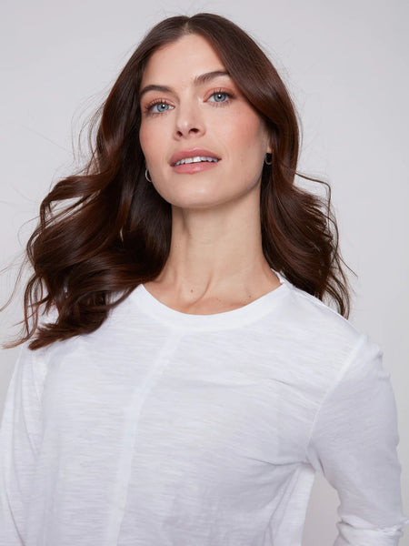 Organic Cotton Slub Knit Top