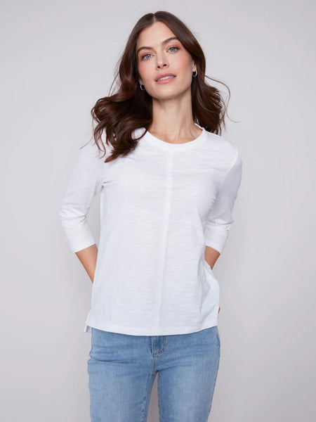 Organic Cotton Slub Knit Top