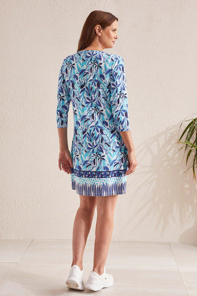 Printed Boatneck Dress