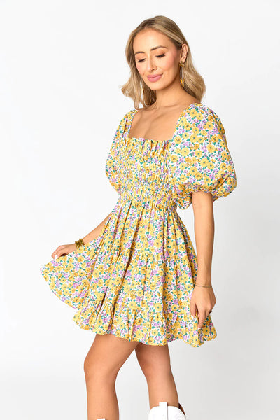 Spencer Puff Sleeve Mini Dress