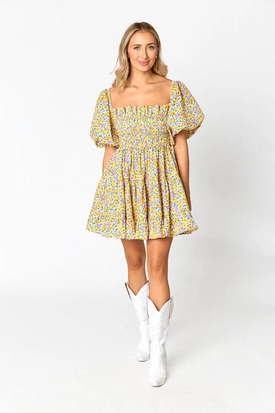 Spencer Puff Sleeve Mini Dress