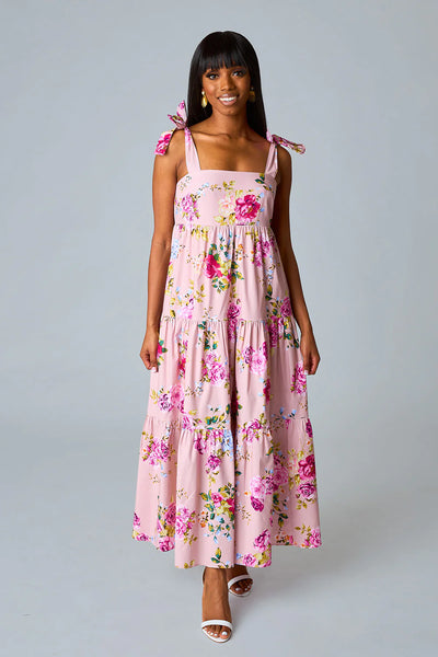 Arlene Tie Shoulder Maxi Dress