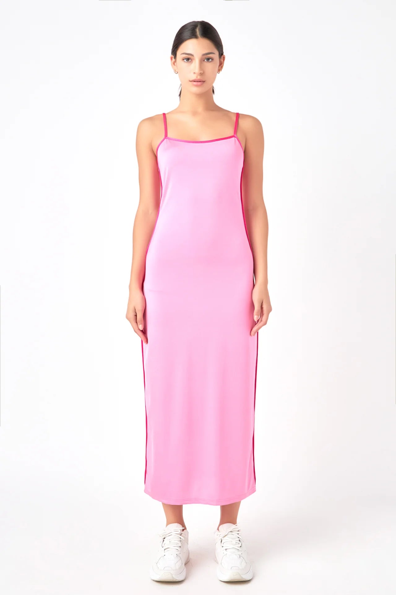 Contrast Binding Maxi Dress