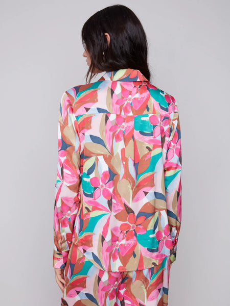 Printed Satin Shirt