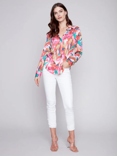 Printed Satin Shirt