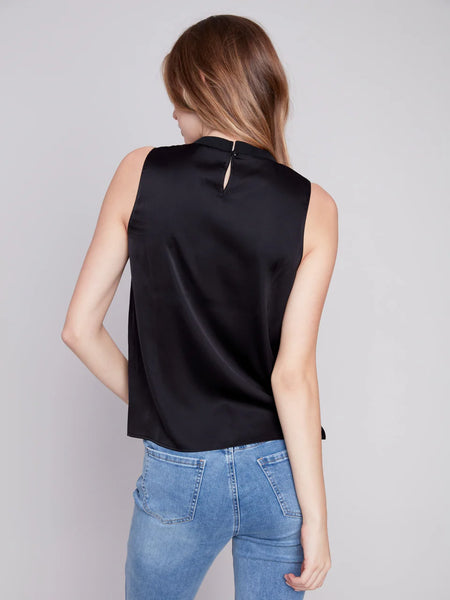 Sleeveless Satin Top