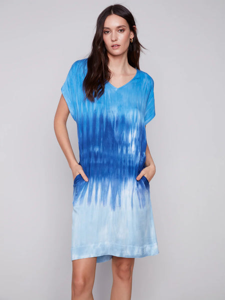 Tie Dye Dress with Dolman Sleeves