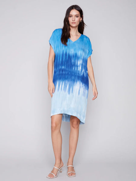 Tie Dye Dress with Dolman Sleeves