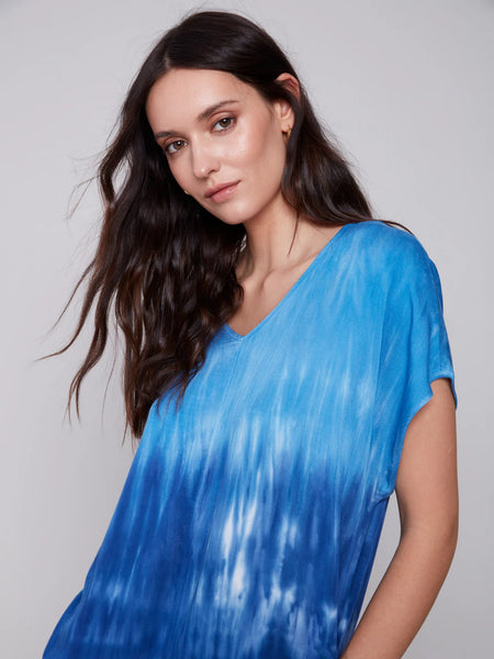 Tie Dye Dress with Dolman Sleeves