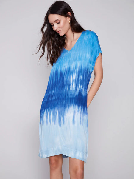 Tie Dye Dress with Dolman Sleeves