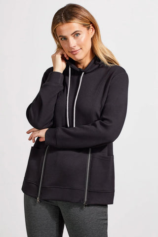 Funnel Neck Top with Pockets