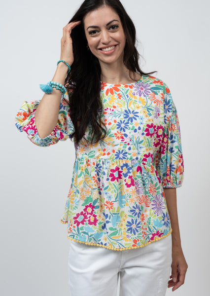 Peplum Garden Top