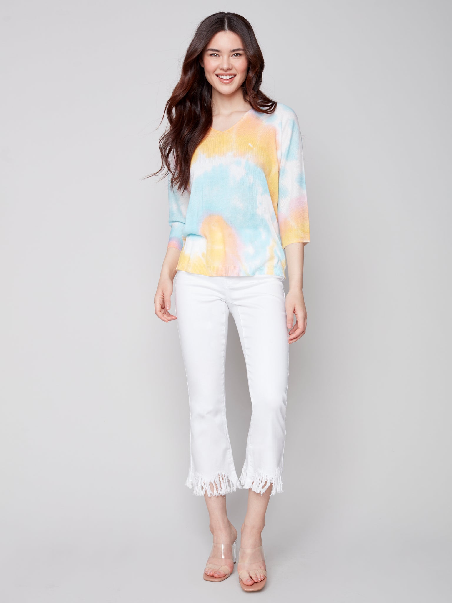 Printed Dolman Sweater