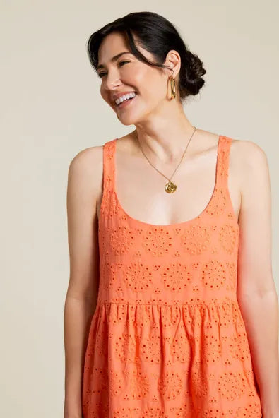 Eyelet Embroidered Cotton Dress