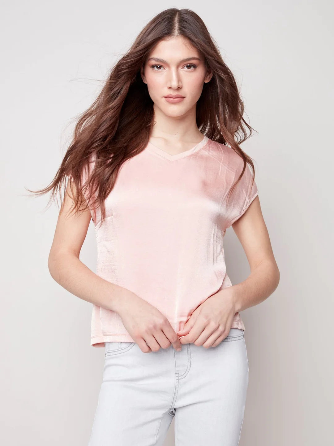 Satin Knit Dolman Top